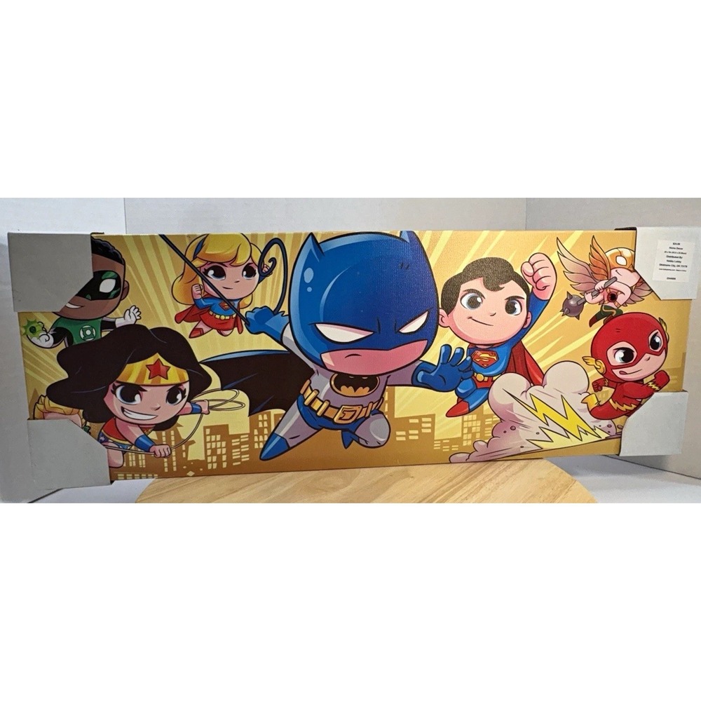Hobby Lobby DC Justice League Canvas Wall Art Batman Superman 25 x 9 2544088